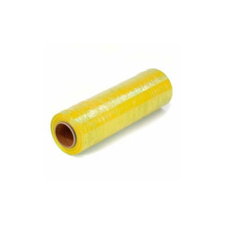 Western Plastics Western Plastic Stretch Wrap, Blown, 80 Gauge, 18"Wx1500'L, Yellow - Pkg Qty 4 YEL18